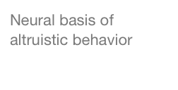 Neural basis of altruistic behavior